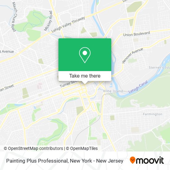 Painting Plus Professional map