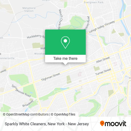 Sparkly White Cleaners map
