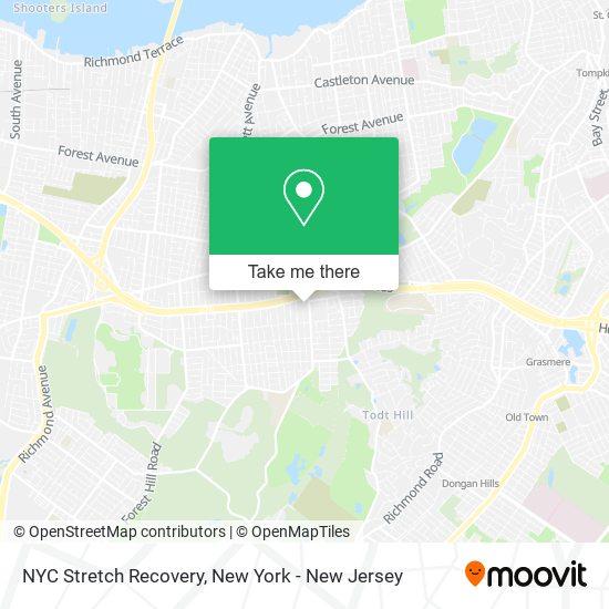 NYC Stretch Recovery map