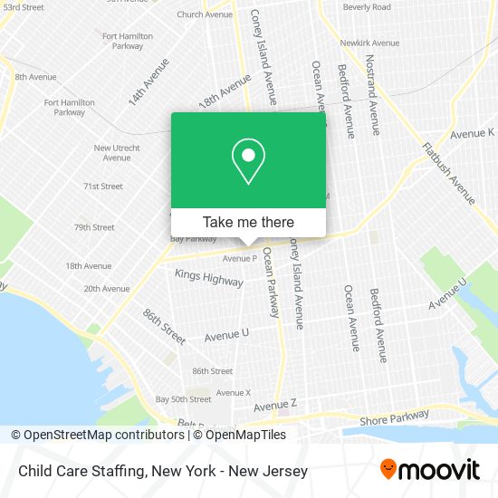 Child Care Staffing map