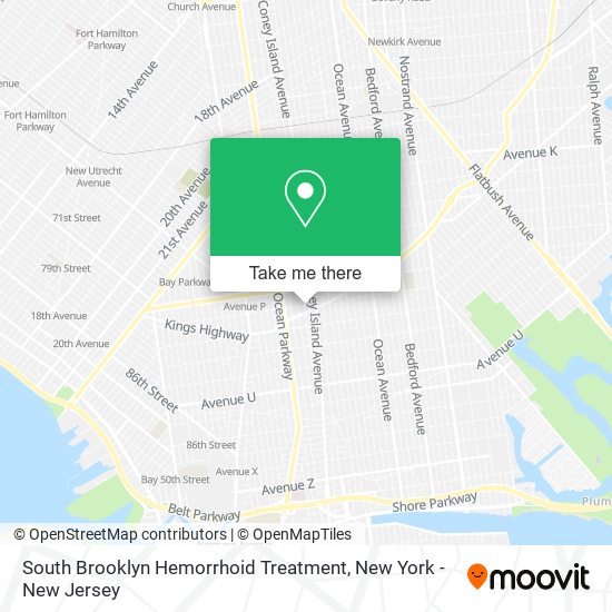 South Brooklyn Hemorrhoid Treatment map
