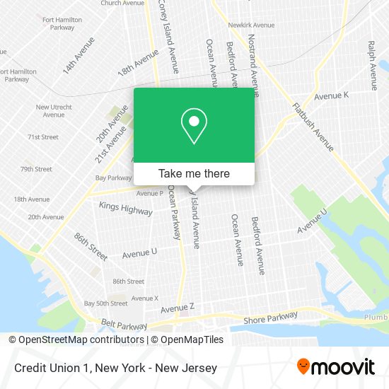 Credit Union 1 map