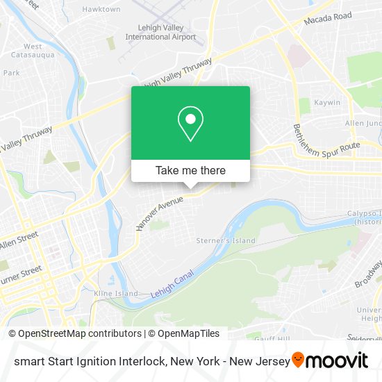 smart Start Ignition Interlock map