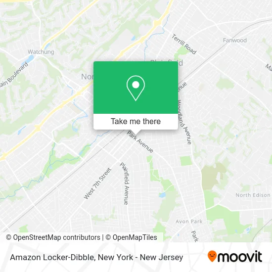 Amazon Locker-Dibble map