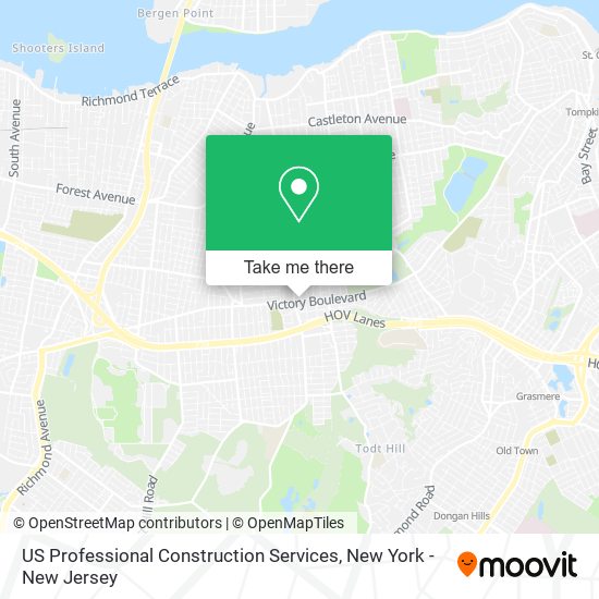 US Professional Construction Services map