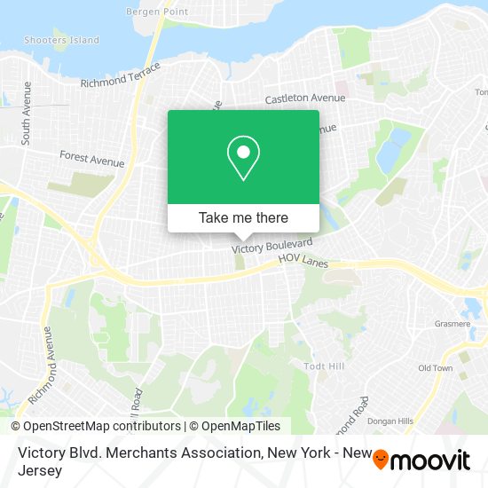 Mapa de Victory Blvd. Merchants Association