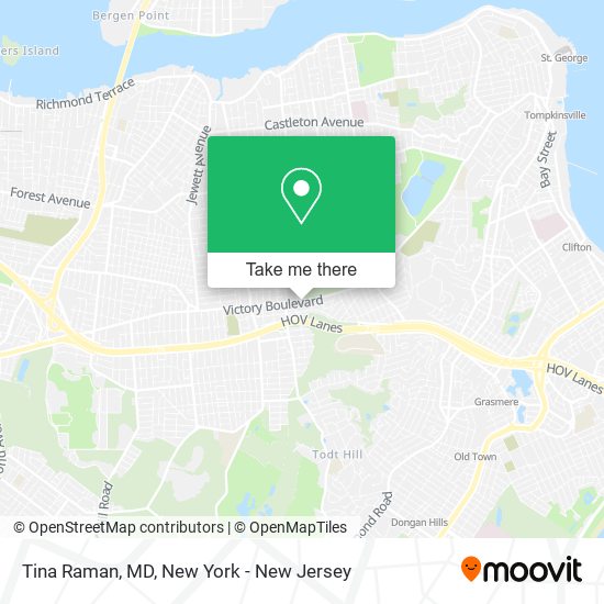 Tina Raman, MD map