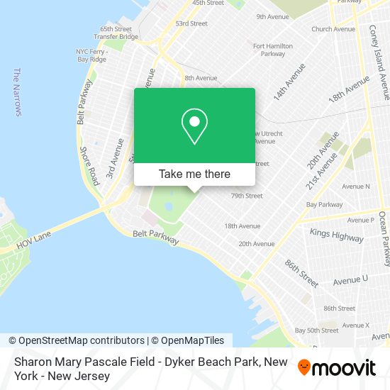 Sharon Mary Pascale Field - Dyker Beach Park map