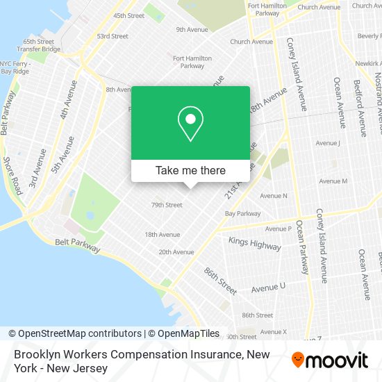 Mapa de Brooklyn Workers Compensation Insurance