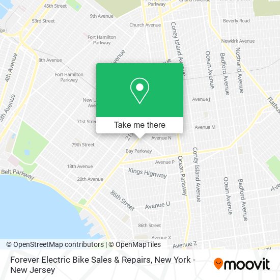 Forever Electric Bike Sales & Repairs map