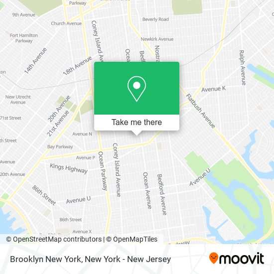 Brooklyn New York map