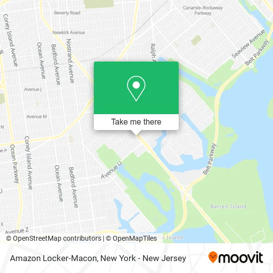 Amazon Locker-Macon map