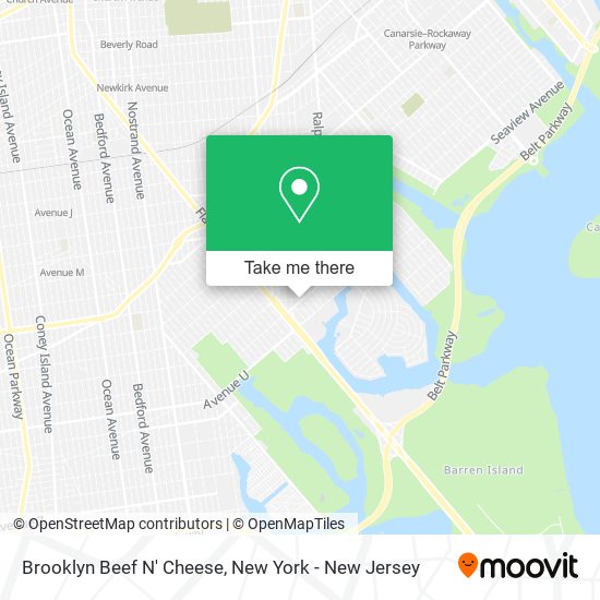 Brooklyn Beef N' Cheese map