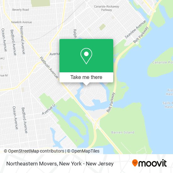 Northeastern Movers map