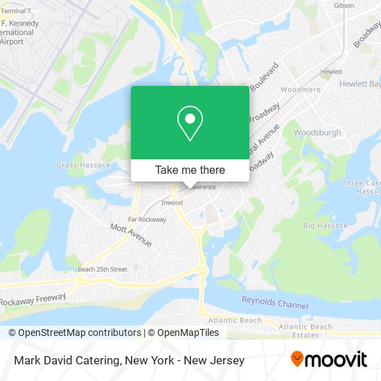 Mark David Catering map