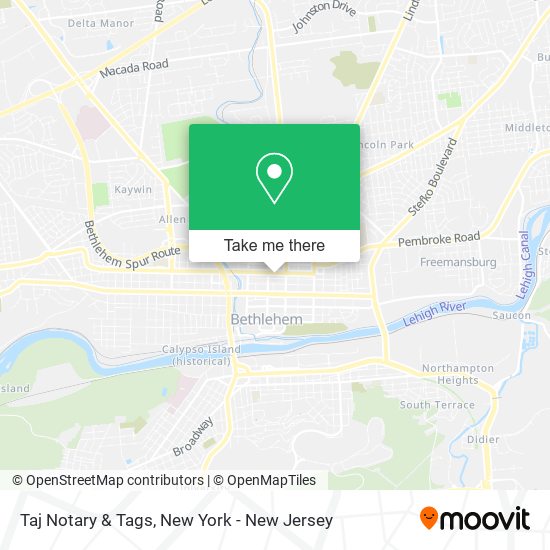 Mapa de Taj Notary & Tags