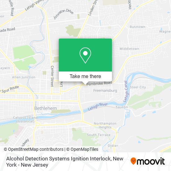 Mapa de Alcohol Detection Systems Ignition Interlock