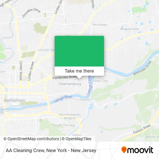 AA Cleaning Crew map