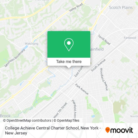 College Achieve Central Charter School map