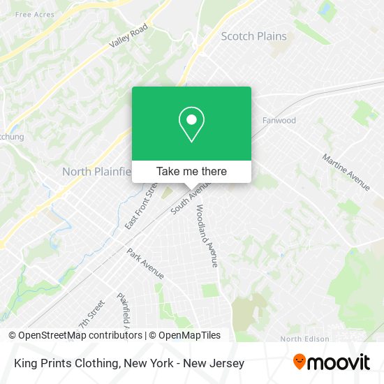 King Prints Clothing map