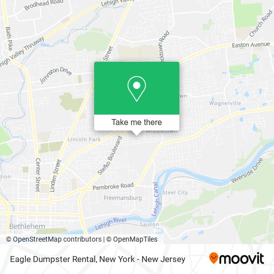 Mapa de Eagle Dumpster Rental