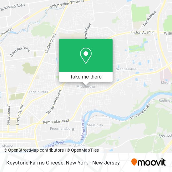 Keystone Farms Cheese map