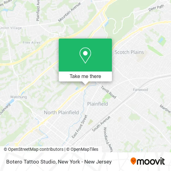 Botero Tattoo Studio map