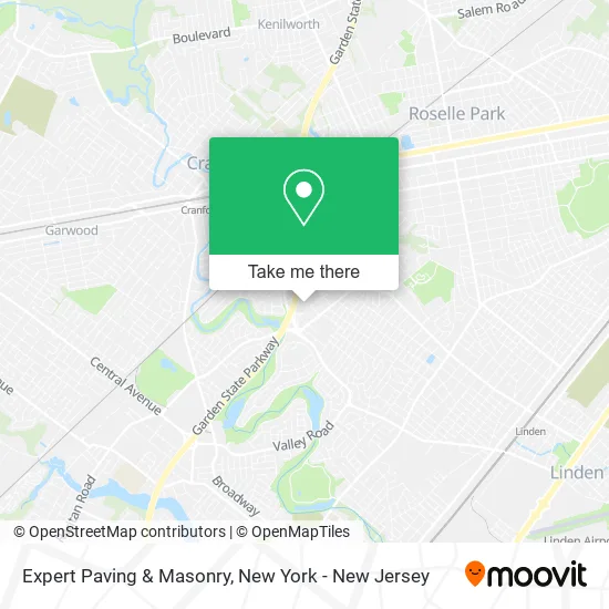 Expert Paving & Masonry map