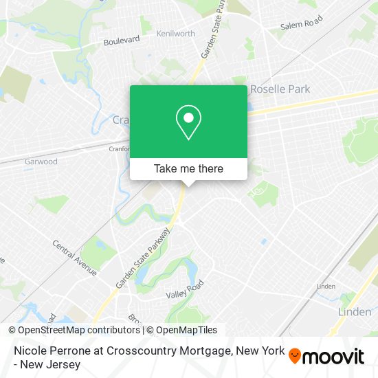 Nicole Perrone at Crosscountry Mortgage map