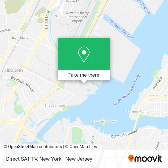 Direct SAT TV map