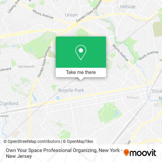 Own Your Space Professional Organizing map