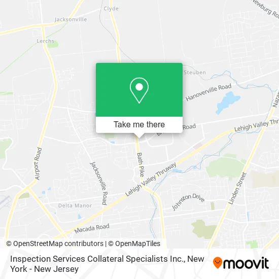 Inspection Services Collateral Specialists Inc. map