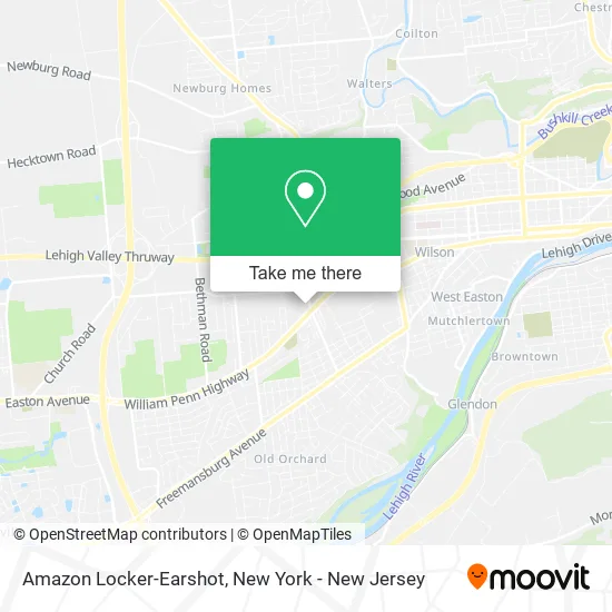 Amazon Locker-Earshot map