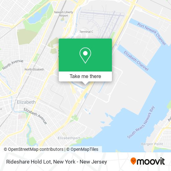 Rideshare Hold Lot map