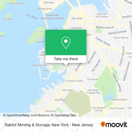 Rabbit Moving & Storage map