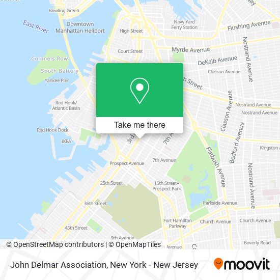 Mapa de John Delmar Association