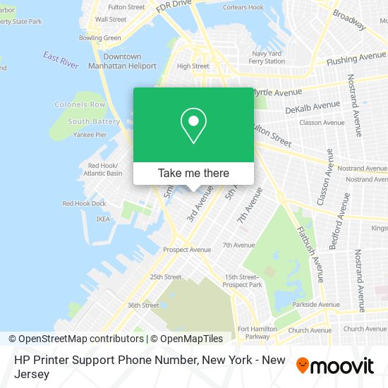 HP Printer Support Phone Number map