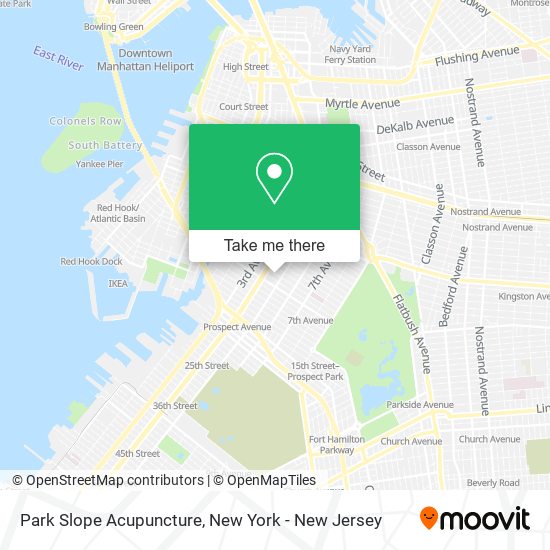 Mapa de Park Slope Acupuncture