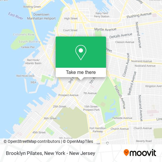 Brooklyn Pilates map