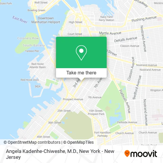 Angela Kadenhe-Chiweshe, M.D. map