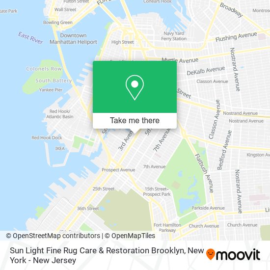 Sun Light Fine Rug Care & Restoration Brooklyn map