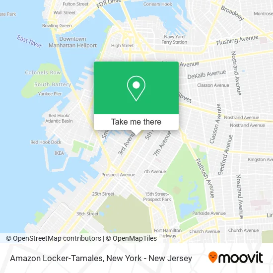 Amazon Locker-Tamales map
