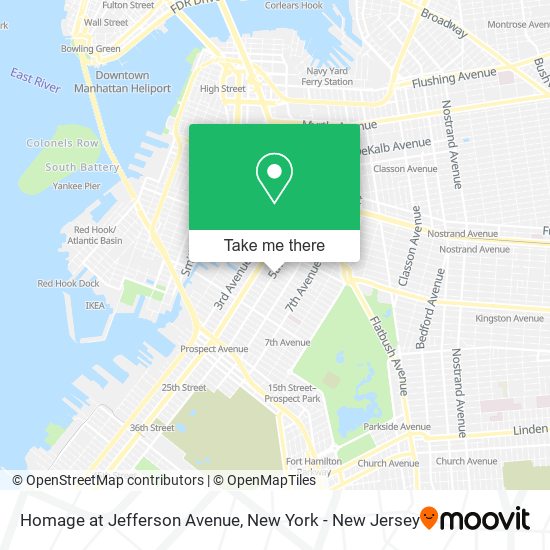 Homage at Jefferson Avenue map