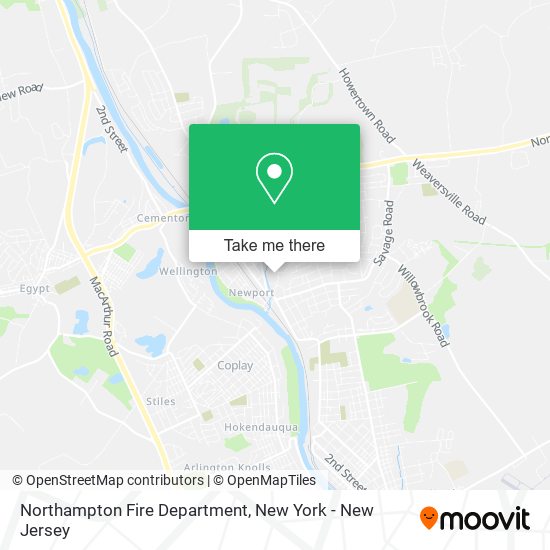 Mapa de Northampton Fire Department