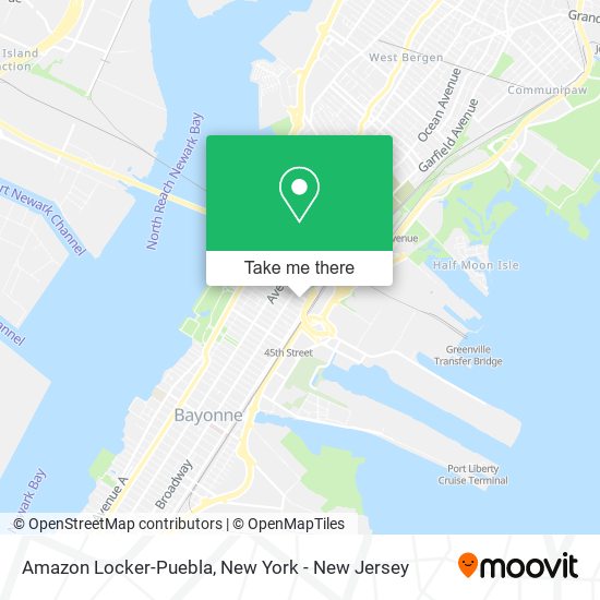 Amazon Locker-Puebla map