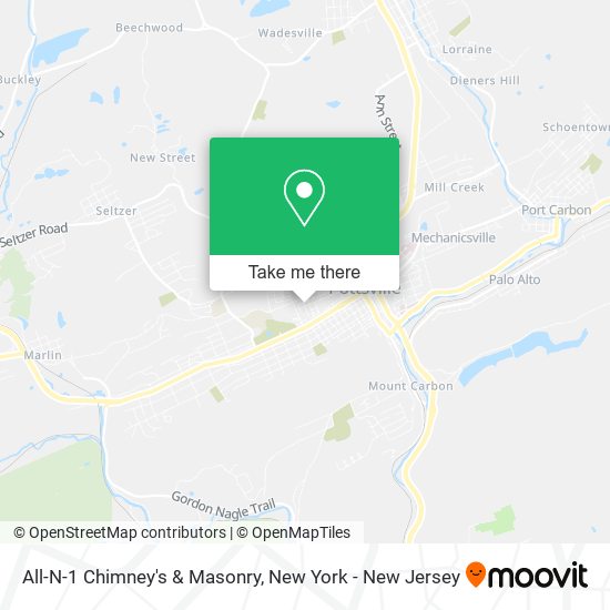 Mapa de All-N-1 Chimney's & Masonry