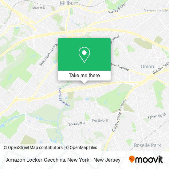 Mapa de Amazon Locker-Cecchina