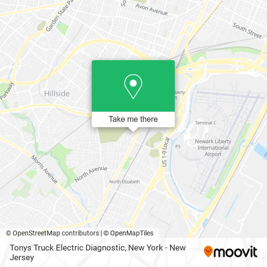 Tonys Truck Electric Diagnostic map