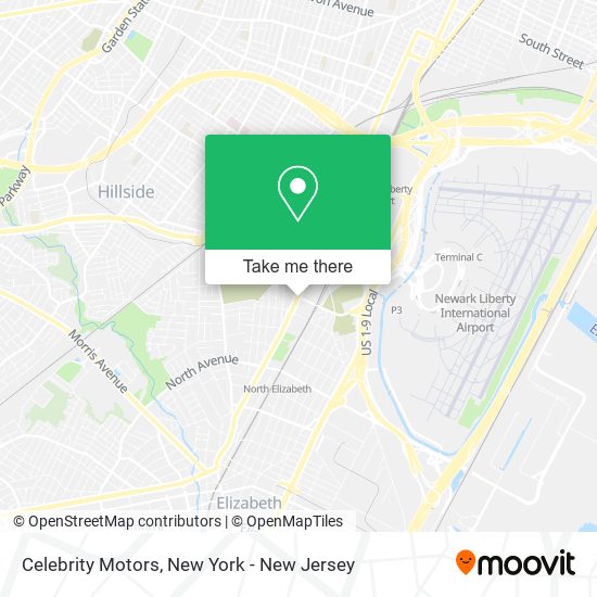 Celebrity Motors map