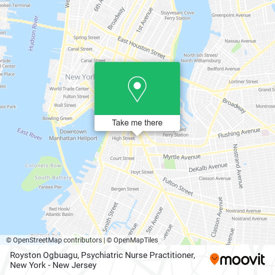 Royston Ogbuagu, Psychiatric Nurse Practitioner map